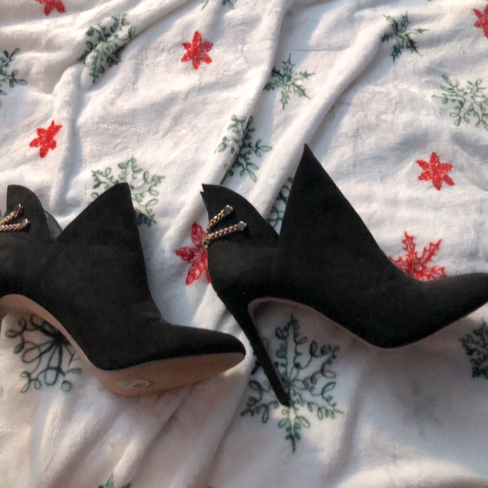 BCBGeneration Lexi Ankle Charm Suede Booties